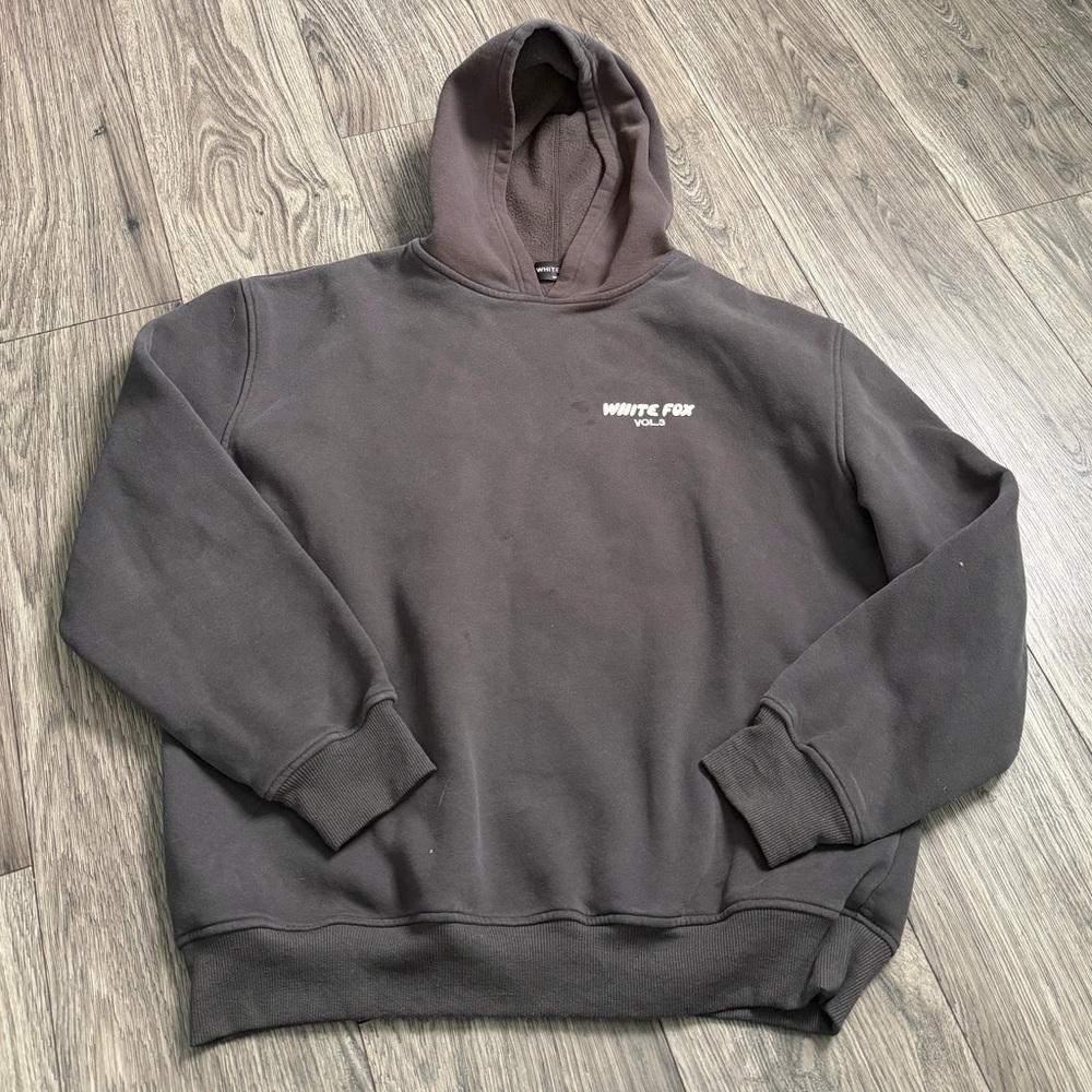 White fox hoodie